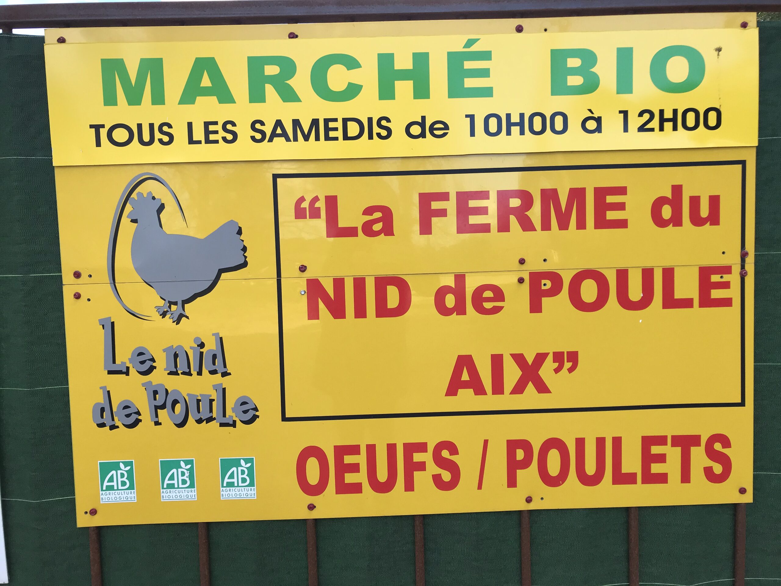 La ferme du Nid de Poule Aix